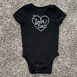Jumping Beans Black Bodysuit with Heart Design